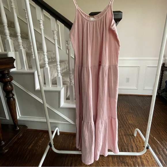 Magaschoni Pale Pink Sleeveless Midi Dress - Picture 2 of 9